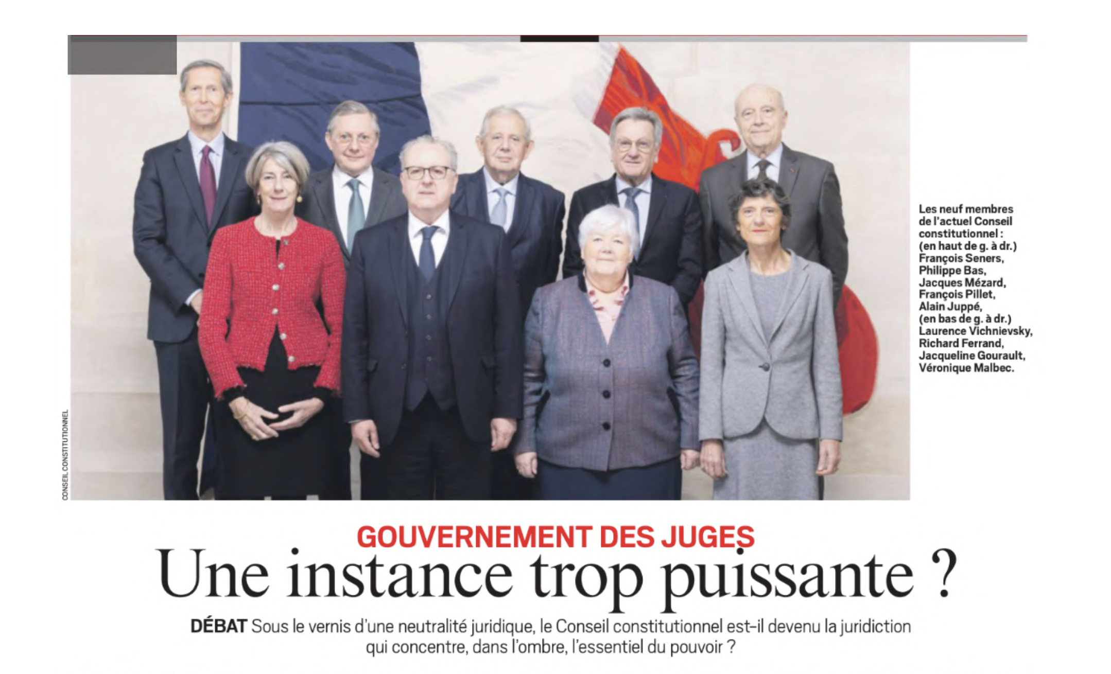 GOUVERNEMENT DES JUGES Une instance trop puissante ? – JDD 10/08/25